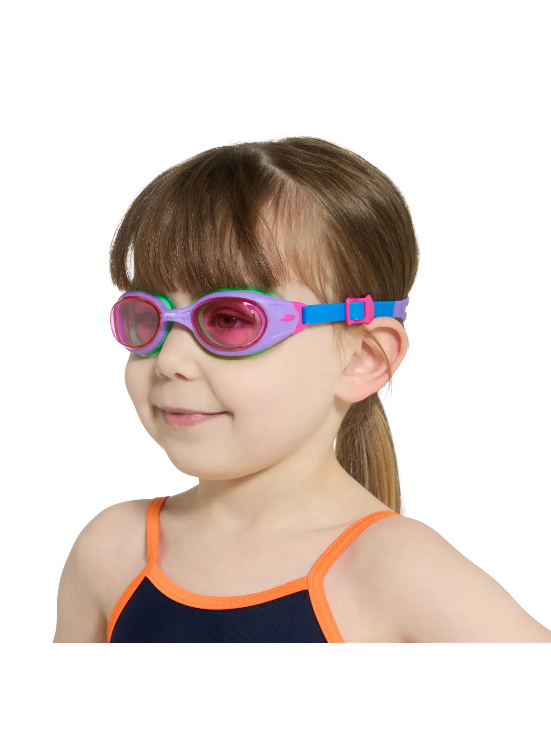 Zoggs Zoggs Little Sonic Air Junior Goggles 0-6yrs - Pink/Blue Pink Lens 461418 Zoggs Sonic Air Junior Goggles 6-14yrs Splash Swimwear Goggles 194151178852