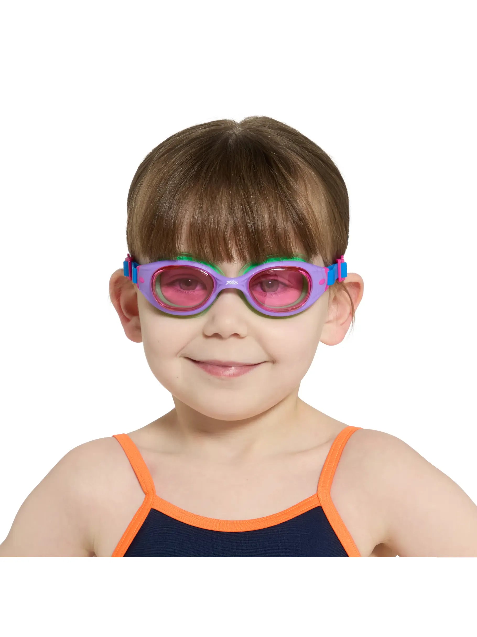 Zoggs Zoggs Little Sonic Air Junior Goggles 0-6yrs - Pink/Blue Pink Lens 461418 Zoggs Sonic Air Junior Goggles 6-14yrs Splash Swimwear Goggles 194151178852