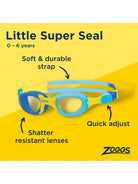 Zoggs Zoggs Little Super Seal Junior Goggles 0-6yrs Zoggs Little Super Seal Junior Goggles 0-6yrs Splash Swimwear Goggles