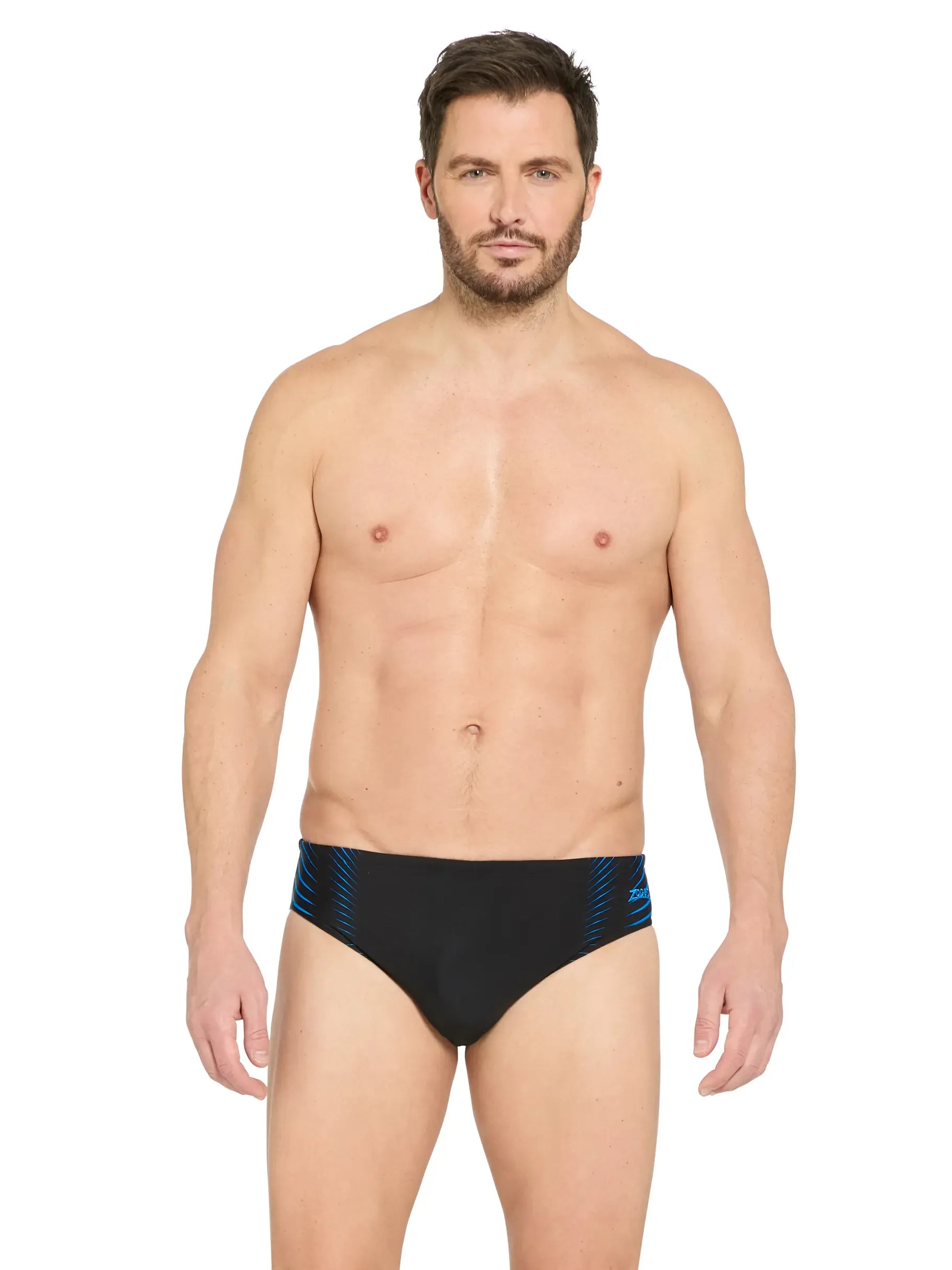 Zoggs Zoggs Mens Racer Ecolast+ Brief Zoggs Mens Racer Ecolast+ Brief Splash Swimwear One Pieces