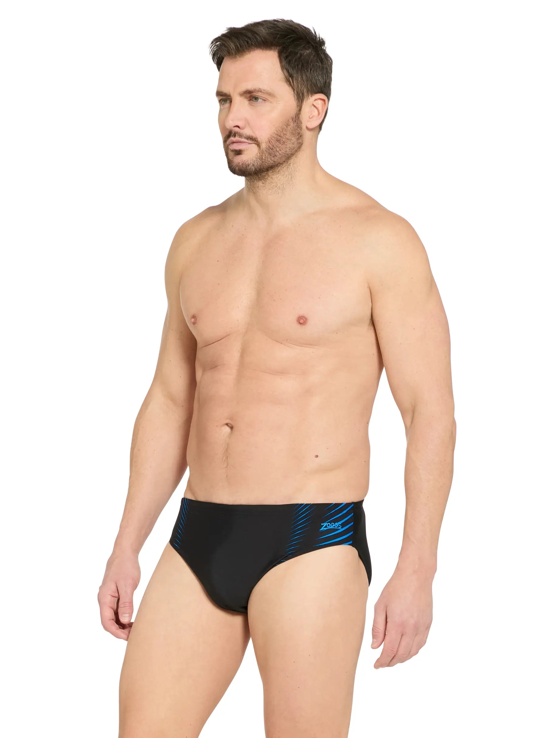 Zoggs Zoggs Mens Racer Ecolast+ Brief 462942-EXTE-14 Zoggs Mens Racer Ecolast+ Brief Splash Swimwear One Pieces Extender Light Blue / 32" 194151215250