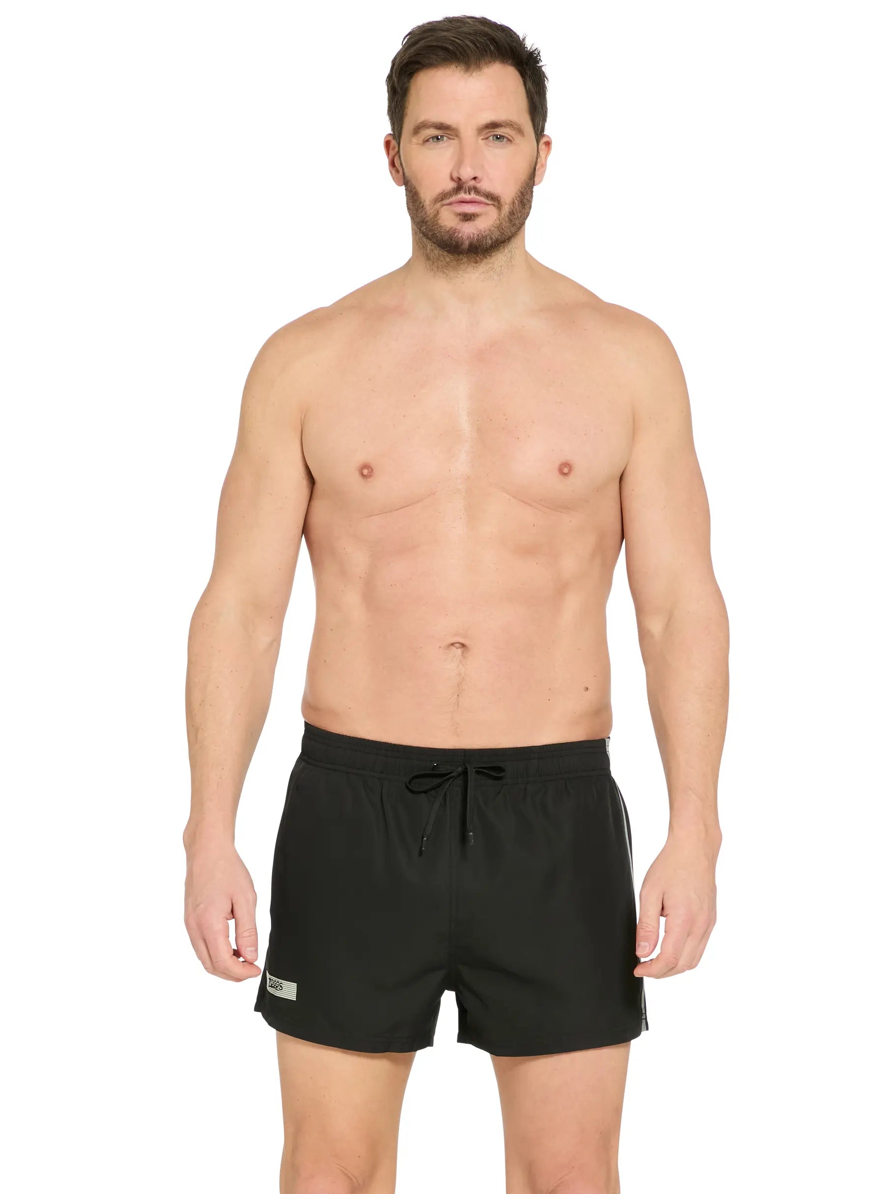 Zoggs Zoggs Mens Sunbay Shorts 462939-BLAC-S Zoggs Mens Sunbay Shorts Splash Swimwear Shorts Black / S 194151209877