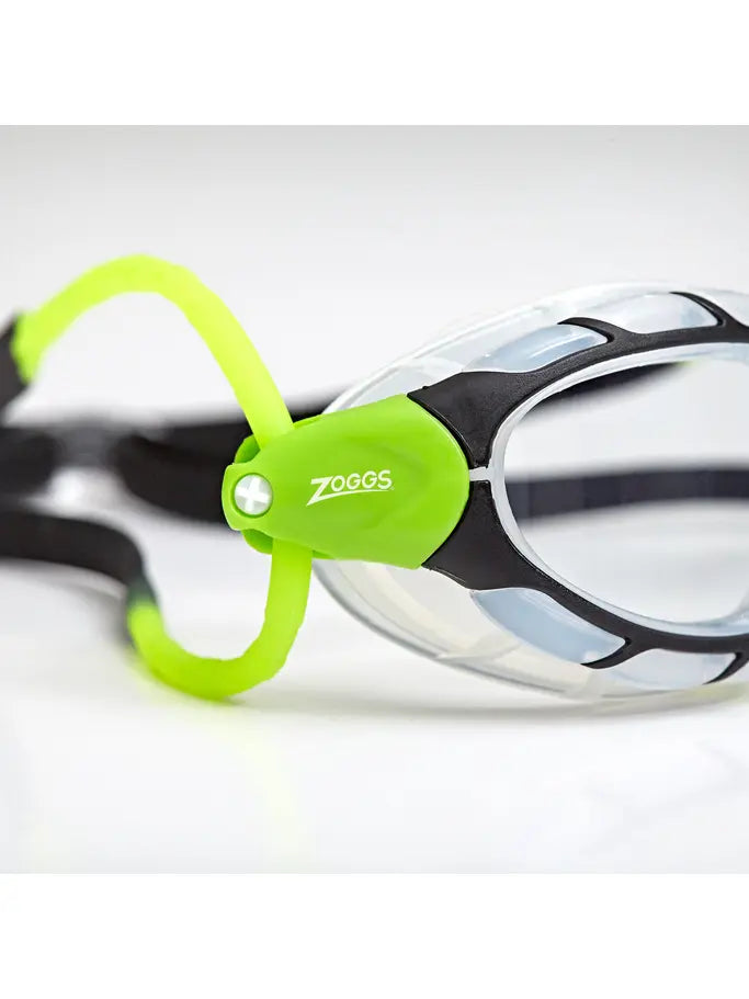 Zoggs Zoggs Predator Goggles - Black/Green Clear Lens 461037 Zoggs Predator Goggels - Blue/Black/ Smoke Tint | Australia Splash Swimwear Goggles 749266348630
