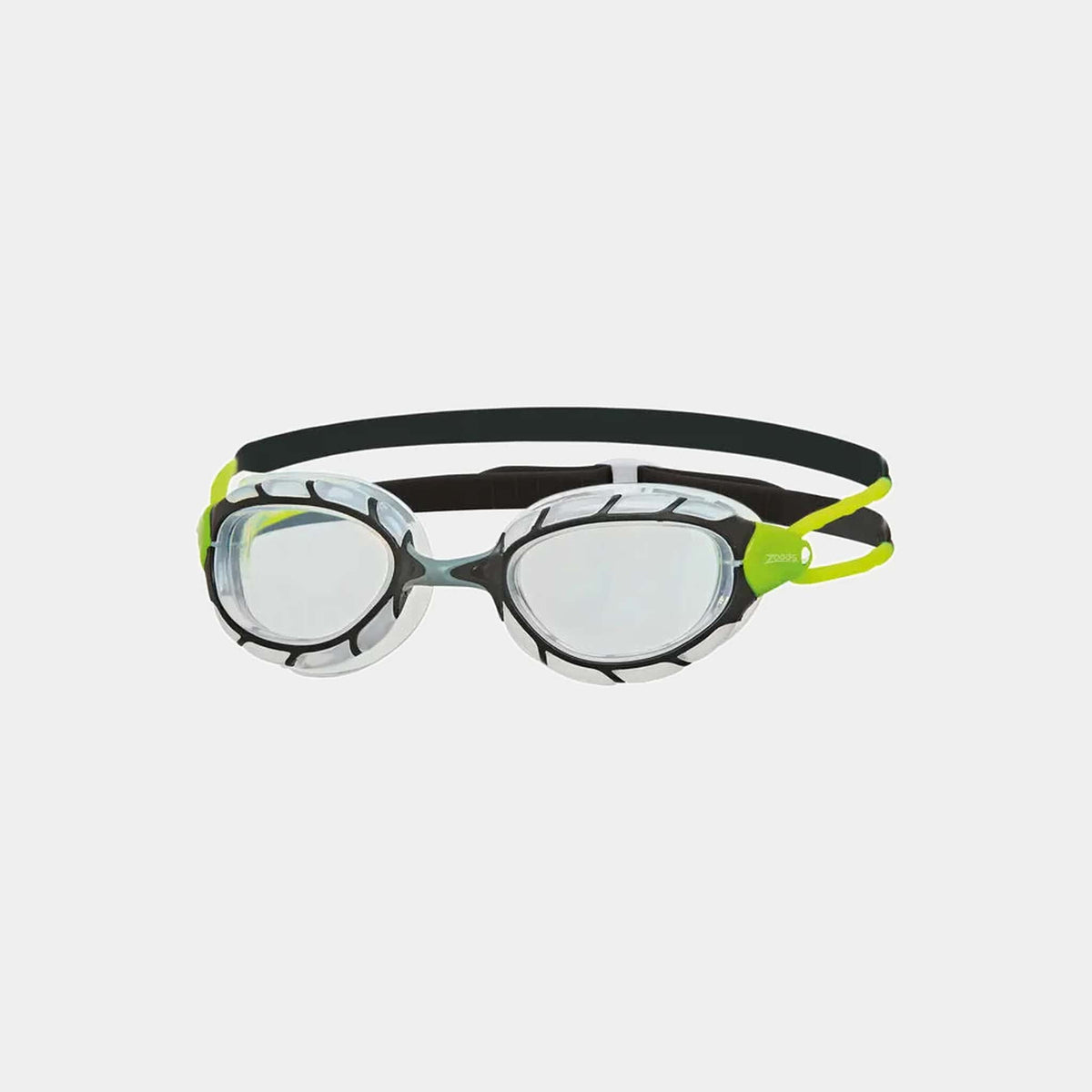 Zoggs Zoggs Predator Goggles - Black/Green Clear Lens 461037 Zoggs Predator Goggles - Black/Green Clear Lens Splash Swimwear Goggles 749266348630