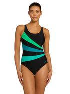 Zoggs Zoggs Sandon Adjustable Scoopback Ecolast+ One Piece 462429-EVER-10 Zoggs Sandon Adjustable Scoopback Ecolast+ One Piece Splash Swimwear One Pieces Evergreen / AU10/US6 194151230918