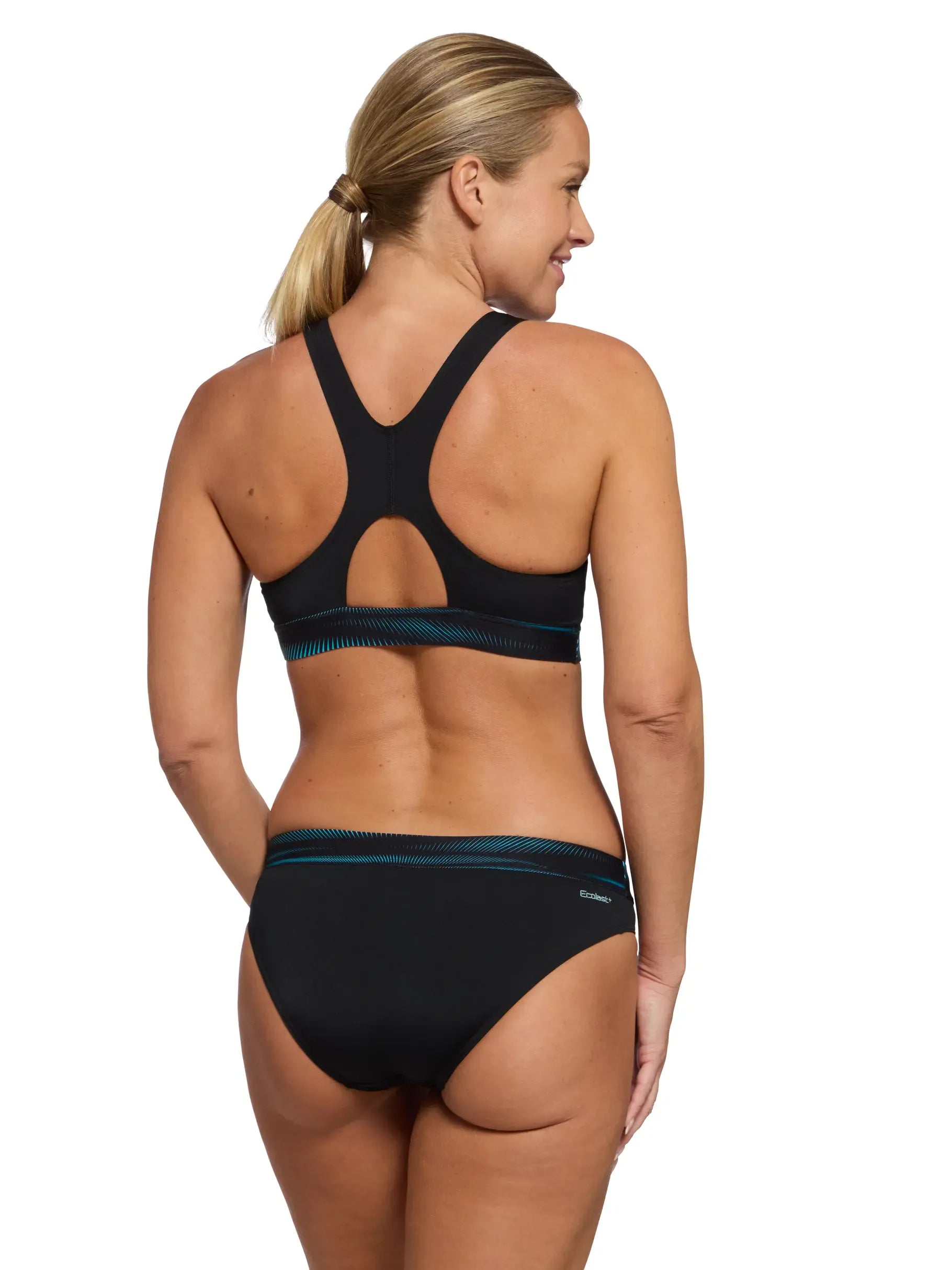 Zoggs Zoggs Womens Actionback 2 Piece Set Ecolast+ Zoggs Womens Actionback 2 Piece Set Ecolast+ Splash Swimwear Two Piece