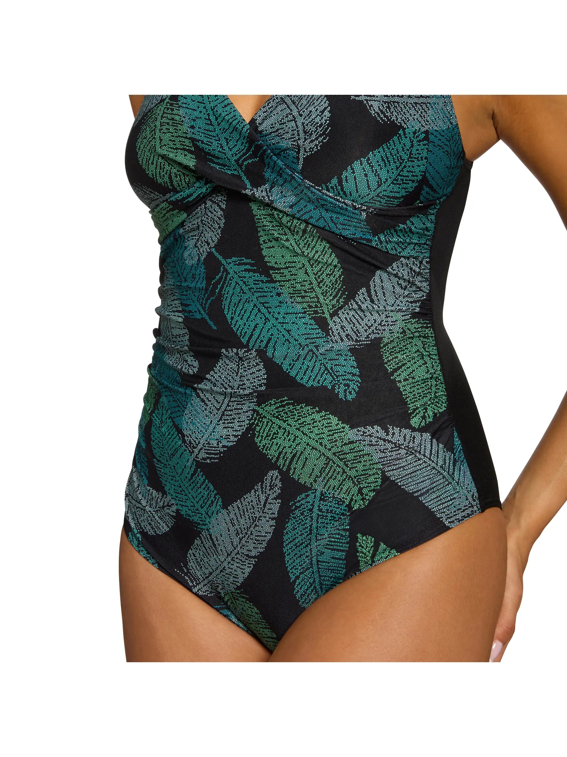 Zoggs Zoggs Womens Mystery Classicback One Piece - Evergreen Zoggs Womens Mystery Classicback One Piece - Evergreen Splash Swimwear One Pieces
