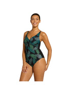 Zoggs Zoggs Womens Mystery Classicback One Piece - Evergreen 462381-EVER-8 Zoggs Womens Mystery Classicback One Piece - Evergreen Splash Swimwear One Pieces Evergreen / AU8/US4 194151229028