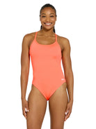 Zoggs Zoggs Womens Sprintback Ecolast+ One Piece 462587-CORA-10 Zoggs Womens Sprintback Ecolast+ One Piece Splash Swimwear One Pieces Coral / AU10/US6 194151209761