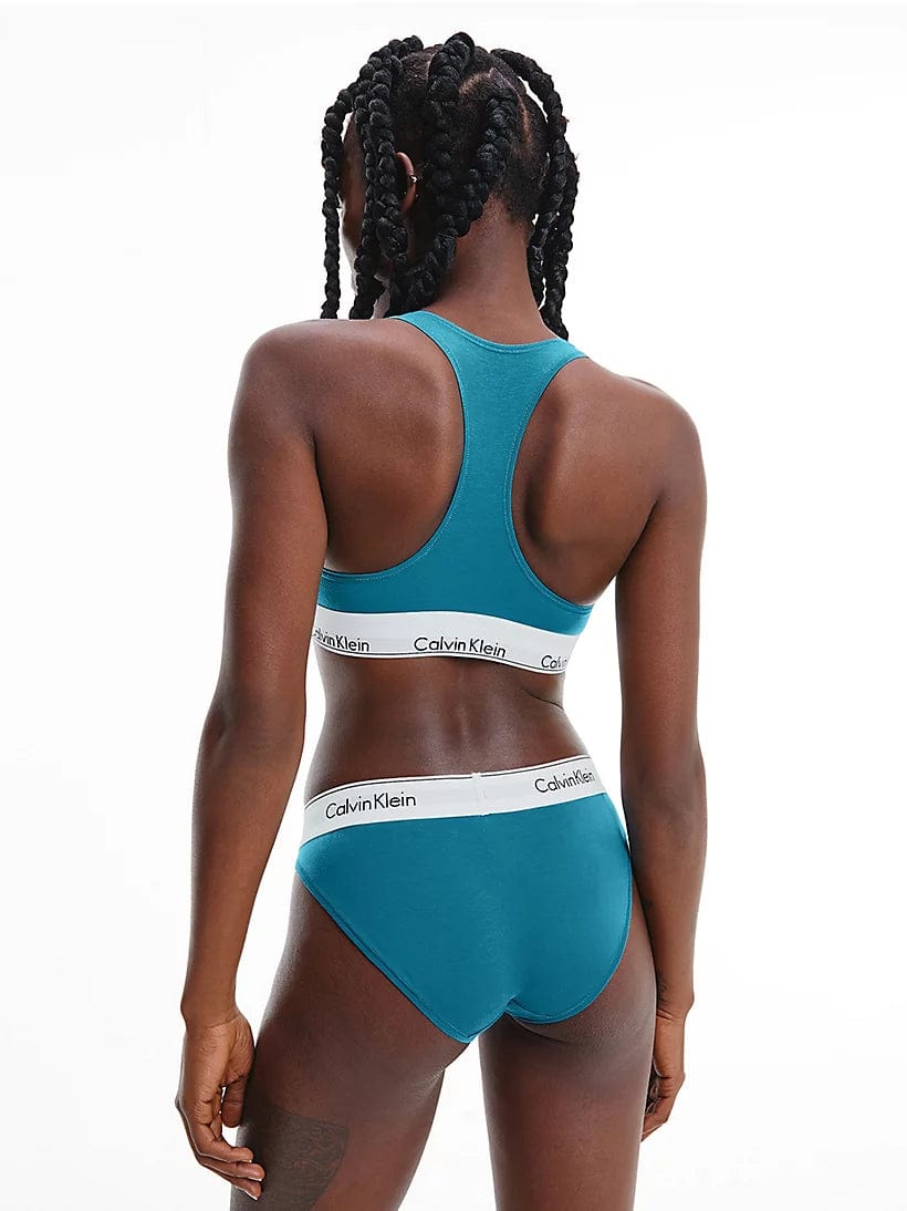Modern Cotton Underline Bra - Tapestry Teal - Calvin Klein - Splash Swimwear  - calvin klein, lingerie, Mar22 - Splash Swimwear 