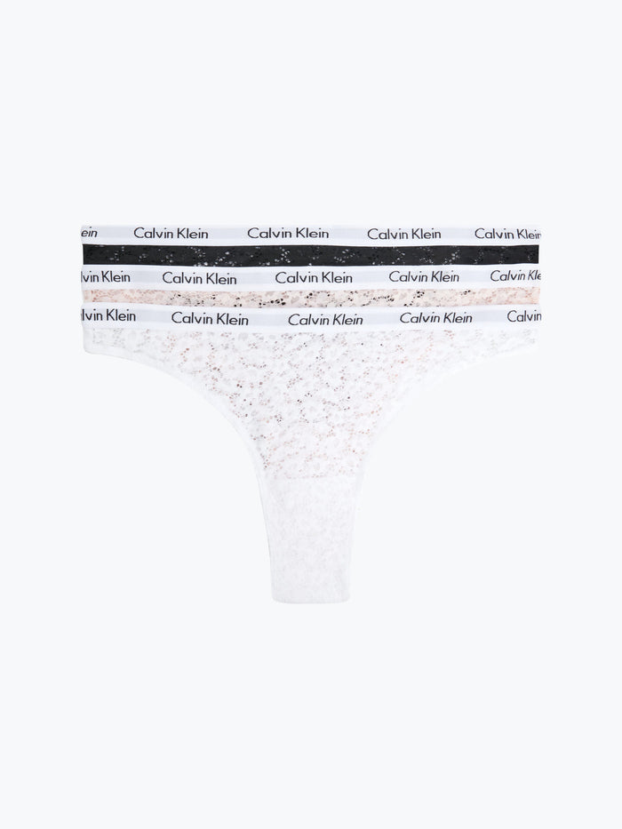 Carousel Lace Brazilian Briefs - Black/ White/ Nythm - Calvin Klein - Splash Swimwear  - calvin klein, lingerie, Mar22, new swim - Splash Swimwear 