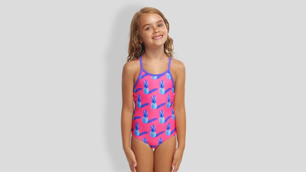 Toddler Girls Printed One Piece - Pine Time - Funkita Girls - Splash Swimwear  - funkita girls, girls 00-7, new kids - Splash Swimwear 