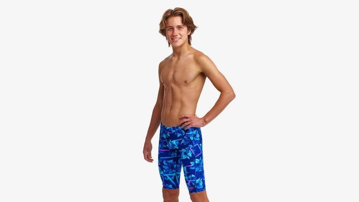 Boys Training Jammers - Leaf Laser - Funky Trunks - Splash Swimwear  - boys 0-7, funky trunks, new arrivals, new boys, new swim, Oct22 - Splash Swimwear 