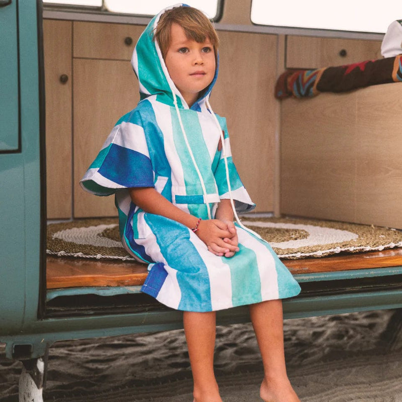 Kids Changing Poncho - Bondi Blue* - SomerSide - Splash Swimwear  - beach towel, kids accessories, new accessories, Nov22, poncho, somerside - Splash Swimwear 