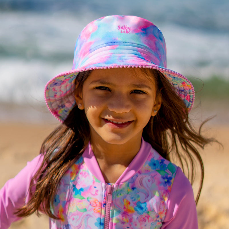 Girls Miss Dreamer Sunhat - Salty Ink - Splash Swimwear  - June22, kids, Kids Hats, salty ink - Splash Swimwear 
