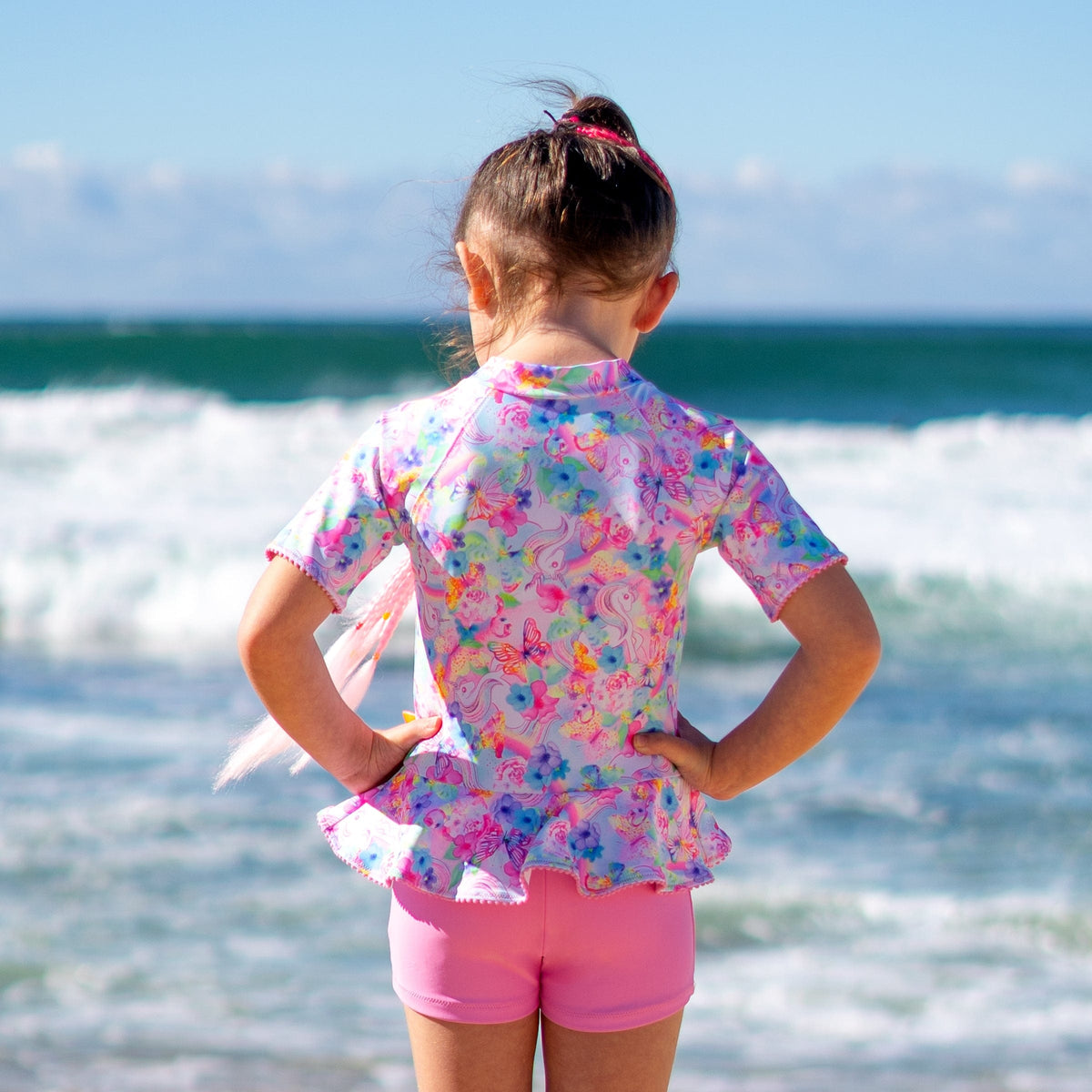 Girls Miss Dreamer Playsuit - Salty Ink - Splash Swimwear  - girls 00-7, June22, kids, salty ink - Splash Swimwear 