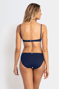 Basix Gathered Mid Rise Pant - Sunseeker - Splash Swimwear  - Bikini Bottom, sept21, Sunseeker, women swimwear - Splash Swimwear 