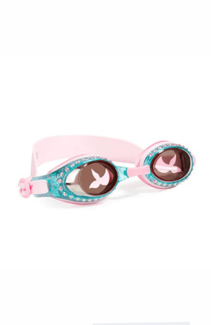 Mermaid Rhinestone Goggles - Jewel Pink - Bling2o - Splash Swimwear  - bling2o, goggles, kids accessories, kids goggles, kids swim accessories, Mar23 - Splash Swimwear 
