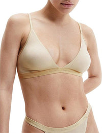 Form To Body Triangle Bra - Stone - Calvin Klein - Splash Swimwear  - calvin klein, May22, new accessories, new arrivals - Splash Swimwear 