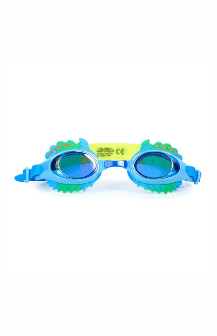 Dylan The Dino Jurassic Dino Goggles - Hybrid Light Blue - Bling2o - Splash Swimwear  - bling2o, goggles, kids accessories, kids goggles, new accessories, new arrivals, Nov22 - Splash Swimwear 
