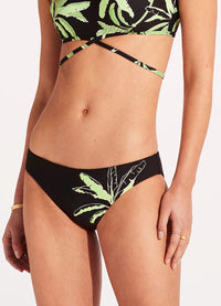 Palm Paradise Hipster - Black - Seafolly - Splash Swimwear  - April23, bikini bottoms, Seafolly, Womens, womens swim - Splash Swimwear 
