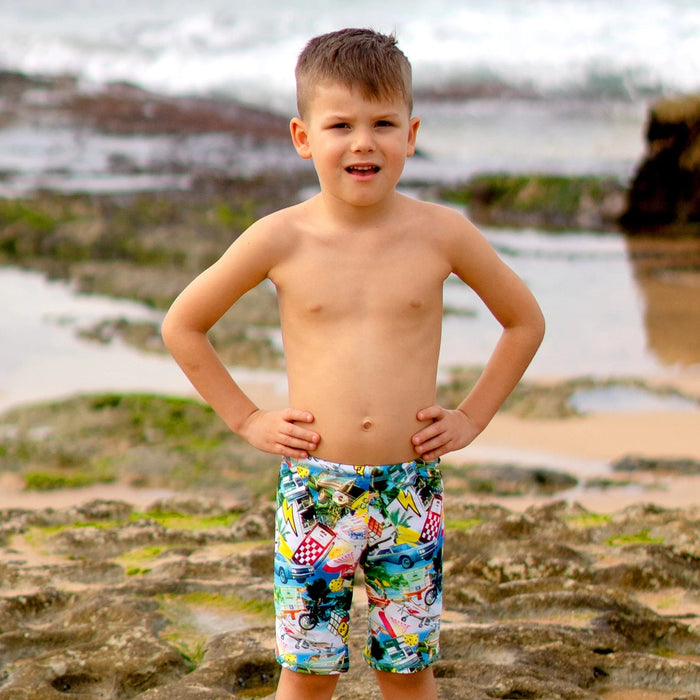 Boys Mash Up Jammer - Salty Ink - Splash Swimwear  - boys, boys 00-7, Boys 8 - 16, kids, Nov22, salty ink - Splash Swimwear 