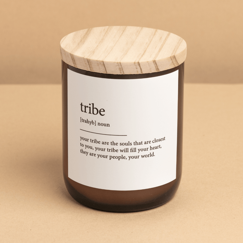 Dictionary Candle - Tribe - The Commonfolk - Splash Swimwear  - candles, gifting, health & beauty, new arrivals, Nov22, the commonfolk - Splash Swimwear 