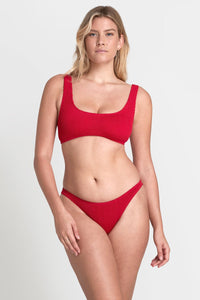 Malibu Crop - Baywatch Red - Bond Eye - Splash Swimwear  - Bikini Tops, bond eye, Feb23, Womens, womens swim - Splash Swimwear 