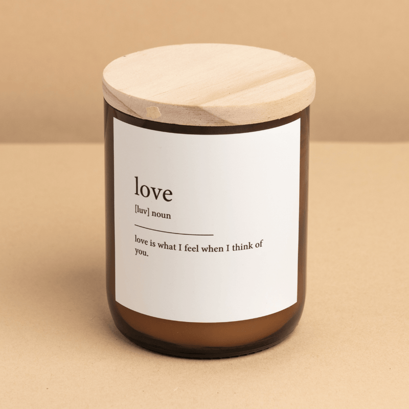 Dictionary Candle - Love - The Commonfolk - Splash Swimwear  - candles, gifting, health & beauty, new arrivals, Nov22, the commonfolk - Splash Swimwear 
