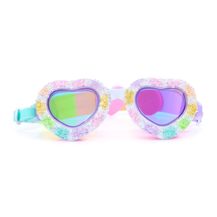 Swim Goggles Sweet Hearts - I Luv Candy - Bling2o - Splash Swimwear  - bling2o, Feb22, goggles, kids accessories, kids goggles - Splash Swimwear 