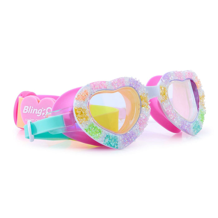 Swim Goggles Sweet Hearts - I Luv Candy - Bling2o - Splash Swimwear  - bling2o, Feb22, goggles, kids accessories, kids goggles - Splash Swimwear 