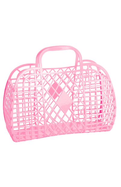 Jelly Mini Retro Basket - Sun Jellies - Splash Swimwear  - accessories, apr22, bags, beach bags, gifting, ISalbi, kids accessories, new accessories, Sunjellies - Splash Swimwear 