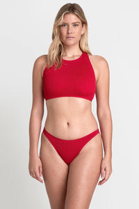 Sydney Crop Eco - Baywatch Red - Bond Eye - Splash Swimwear  - bikini tops, bound, Jan22, new swim, women swimwear - Splash Swimwear 