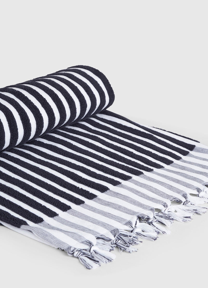 Fringe Benefits Marina Stripe Towel - Seafolly - Splash Swimwear  - Seafolly, sept21, towels - Splash Swimwear 