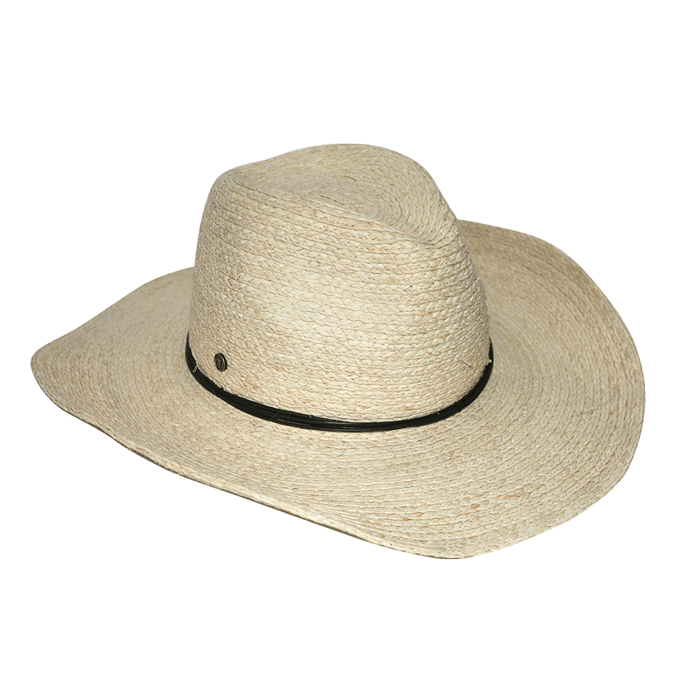 Bronte Raffia Cowboy - Bleach* - Canopy Bay - Splash Swimwear  - canopy bay, hats - Splash Swimwear 