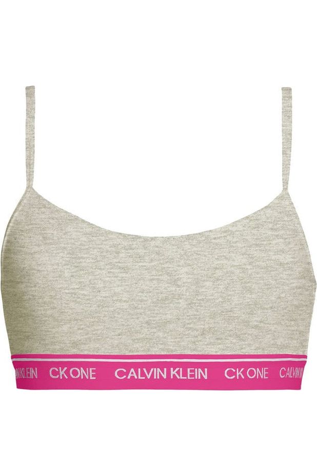 One Cotton Underlined Bralette - Buff Heather/ Legally - Calvin Klein - Splash Swimwear  - bralette, calvin klein, lingerie - Splash Swimwear 