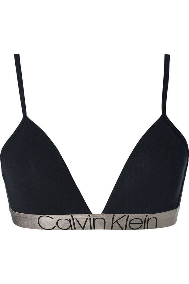 Icon Cotton Lightly Lined Triangle - Black - Calvin Klein - Splash Swimwear  - calvin klein, CK, lingerie - Splash Swimwear 