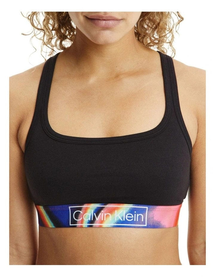 Pride Bralette - Black - Calvin Klein - Splash Swimwear  - calvin klein, lingerie, Mar22, Womens - Splash Swimwear 