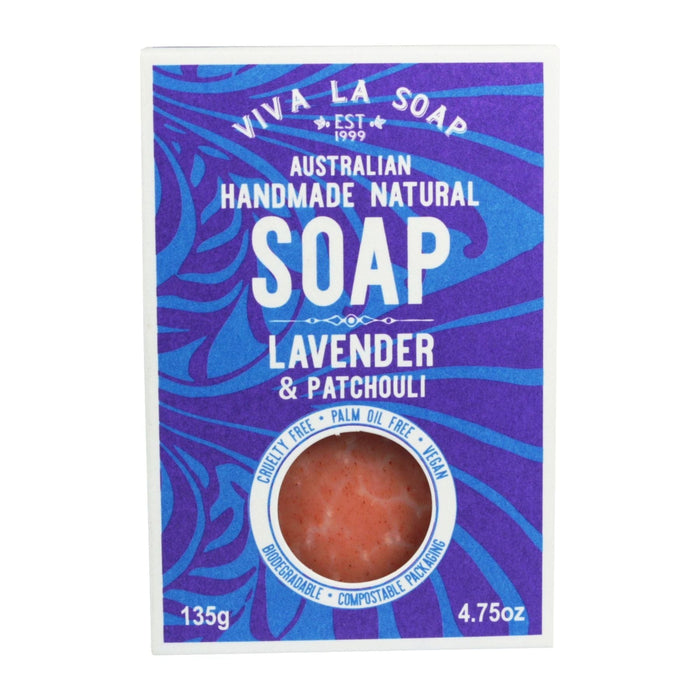 Natural Soap -  Lavender & Patchouli (135g) - Viva La Body - Splash Swimwear  - health & beauty, Viva la body, Womens - Splash Swimwear 