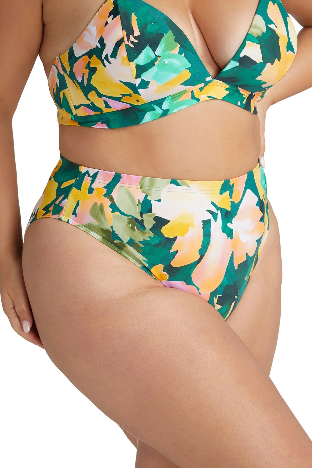 Les Nabis Ritcher High Leg pant - Artesands - Splash Swimwear  - artesands, Bikini Bottom, Feb23, plus size, women swimwear - Splash Swimwear 