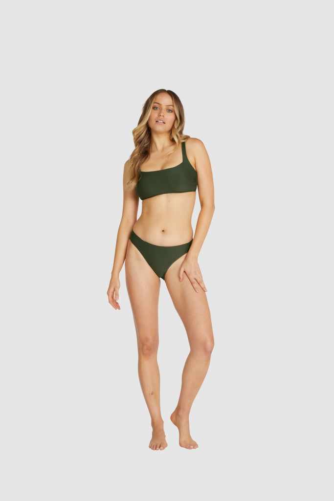 Rococco Bralette - Olive - Baku - Splash Swimwear  - Baku, Bikini Tops, Sep22, Sept22, Womens - Splash Swimwear 
