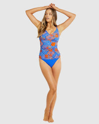 Bali Hai D/E Underwire Tankini - Atlantic - Baku - Splash Swimwear  - Baku, baku plus sized, d-g, Nov22, plus size, tankini tops, Womens, womens swim - Splash Swimwear 