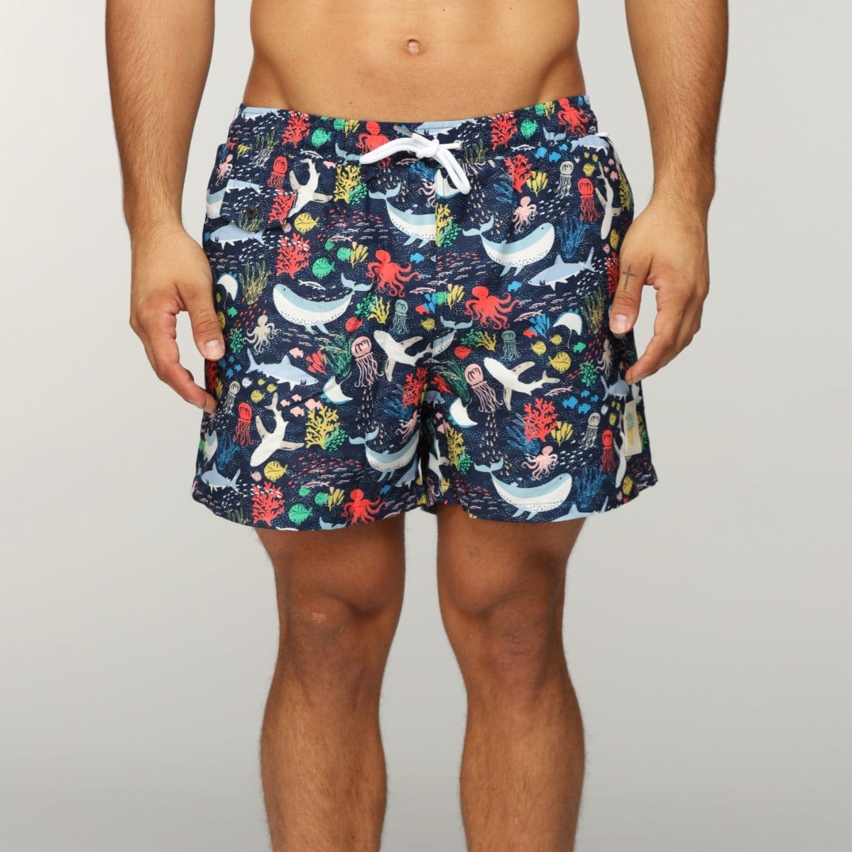 Swim Shorts - Marine Life - Buba & La - Splash Swimwear  - Buba & La, Buba & La men, mens, mens boardies, mens swim, new mens - Splash Swimwear 
