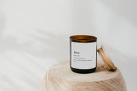 Dictionary Candle - Love - The Commonfolk - Splash Swimwear  - candles, gifting, health & beauty, new arrivals, Nov22, the commonfolk - Splash Swimwear 