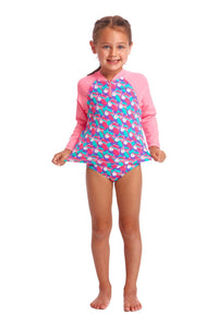 Toddler Eco Zippy Rash Vest - Tou Tou - Funkita Girls - Splash Swimwear  - funkita girls, girls 00-7 - Splash Swimwear 