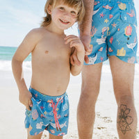 Great Barrier Reef Jnr Shorts - Skwosh - Splash Swimwear  - boys, boys 00-7, Boys 8 - 16, Kids, Mens Skwosh, Nov22, skwosh, skwosh boys - Splash Swimwear 