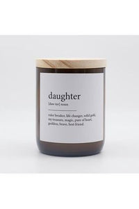 Dictionary Candle - Daughter - The Commonfolk - Splash Swimwear  - candles, gifting, health & beauty, new arrivals, Nov22, the commonfolk - Splash Swimwear 
