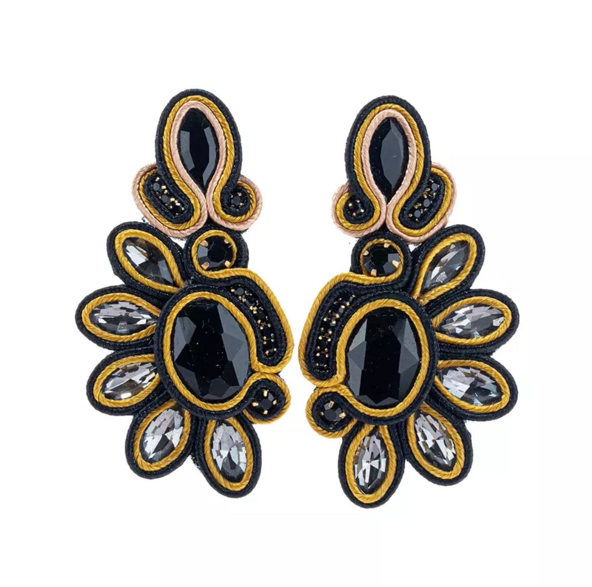Bohemian Peacock Earrings - Glitterbugs - Splash Swimwear  - earrings, Feb22, glitterbugs - Splash Swimwear 