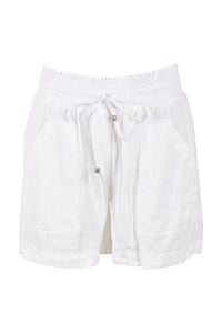 Beach Short - White - Lulalife - Splash Swimwear  - Dec22, Lulu Life, new arrivals, new clothing, Shorts, womens shorts - Splash Swimwear 