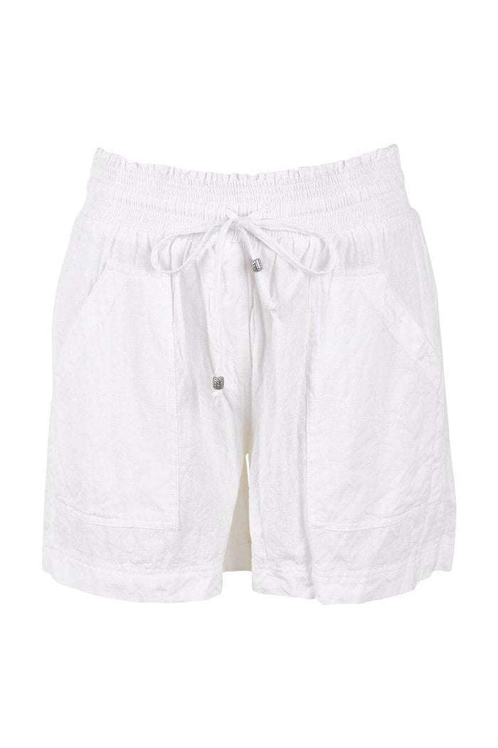 Beach Short - White - Lulalife - Splash Swimwear  - Dec22, Lulu Life, Shorts, Womens, womens shorts - Splash Swimwear 